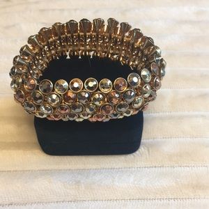 Stretch multiple tone bracelet